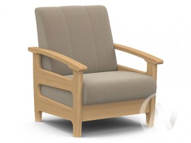 Кресло для отдыха Омега (бук лак/CATANIA LATTE) в Горьковском - gorkovskoe.katalogmebeli.com | фото