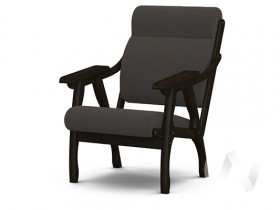 Кресло Вега-10 (венге лак/ULTRA GRAFIT) в Горьковском - gorkovskoe.katalogmebeli.com | фото