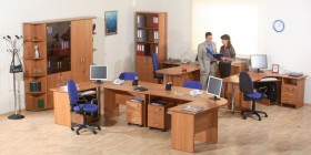 Мебель для персонала Альфа 61 Ольха в Горьковском - gorkovskoe.katalogmebeli.com | фото