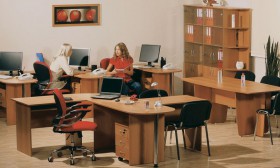 Мебель для персонала Рубин 42 Светлый миланский орех в Горьковском - gorkovskoe.katalogmebeli.com | фото